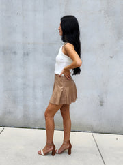 Rowan Faux Leather  Mini Skirt