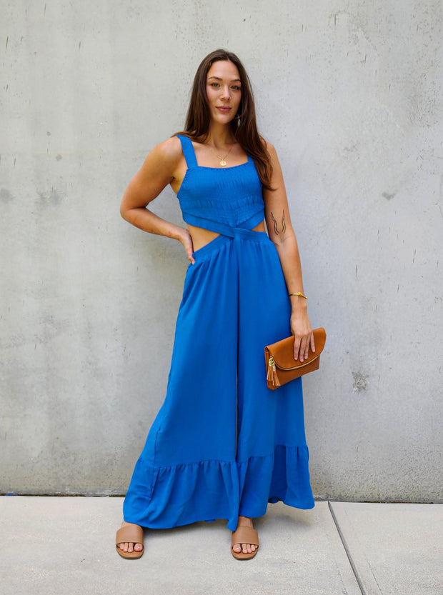 Paradise Wide Leg Jumpsuit- Final Sale