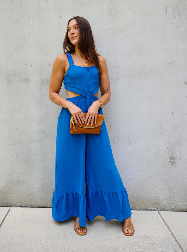 Paradise Wide Leg Jumpsuit- Final Sale