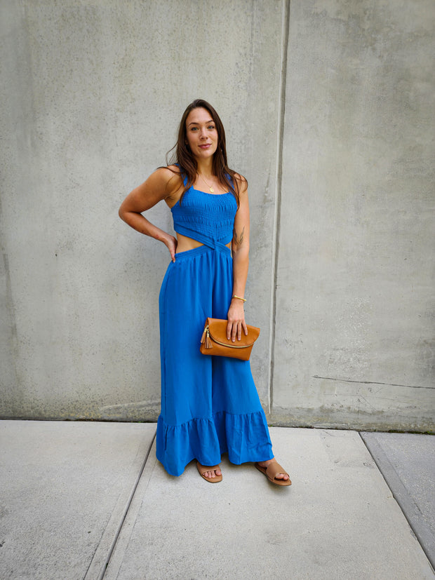 Paradise Wide Leg Jumpsuit- Final Sale