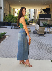 Rorie Denim Midi Skirt