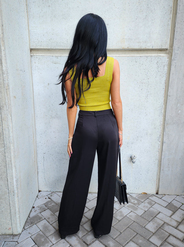 Lex Straight Wide Leg Pants- Final Sale