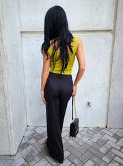 Lex Straight Wide Leg Pants- Final Sale