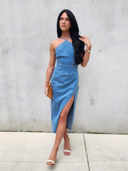 Olivia Denim Maxi Dress