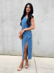 Olivia Denim Maxi Dress