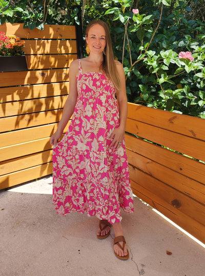 Tropic Smocked Maxi Dress