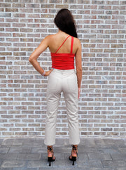 Remi Faux Leather Pants-Cream – Calia Rose Boutique