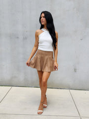 Rowan Faux Leather  Mini Skirt- Final Sale